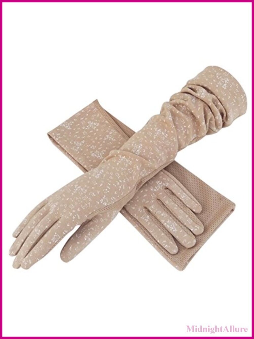 UV Sun Protection Driving Gloves Cotton Mesh Arm Cover Sleeves